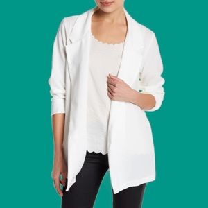 Lush Crepe Novak Blazer in White Size XS NWOT Lightweight Bride Vacation Summer